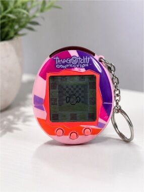 Vintage Tamagotchi Connection V3 Pink Purple Orange Camo Virtual Pet Tested